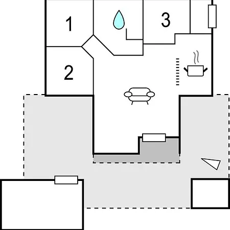 Hébergement de vacances 3 Bedroom Cozy In Sydals